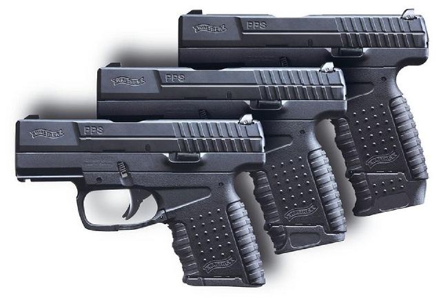 Пистолеты Walther PPS с магазинами различной емкости.  