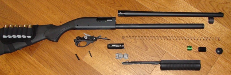 Разобранный Remington 870