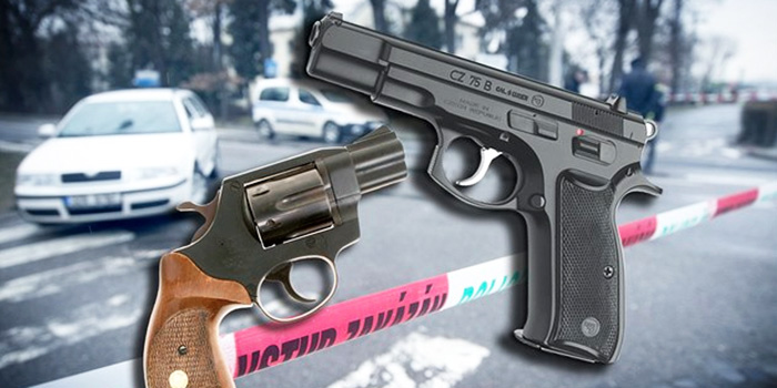 Оружие психопатического стрелка - пистолет CZ 75B и револьвер Alfa 820