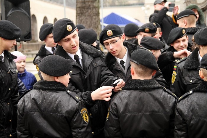 Складання присяги кадетів школи ім. генерала Повіласа Плехавічюса, Литва