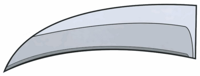 Боковой профиль клинка: hawkbill blade