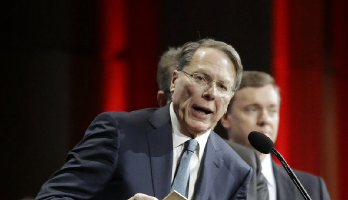  Wayne LaPierre, executive vice president of the National Rifle Association, says President Obama has the laws needed to stop illegal shootings. (AP Photo/Mark Humphrey)