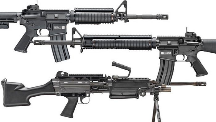Гвинтівки M16, M4 та кулемет M249 можна буде придбати на цивільному ринку
