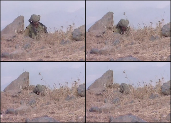 Мицнефет искажает привычные очертания каски и таким образом не так «светит» солдата на местности. 