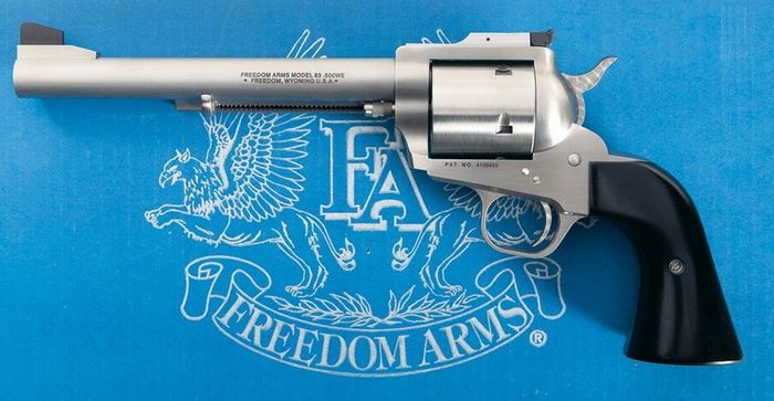 Large caliber revolver from Freedom Arms