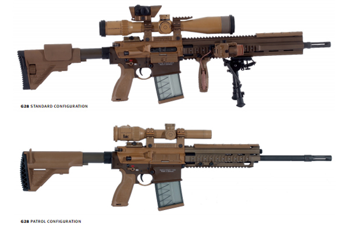 Стандартная и патрульная версии винтовки G28