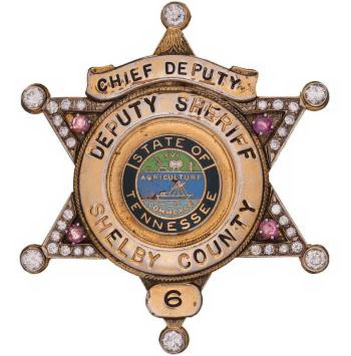 Значок помощника шерифа Элвиса Пресли