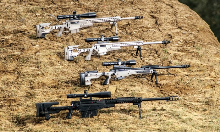 Линейка винтовок Accuracy International, находящихся в настоящее время в производстве