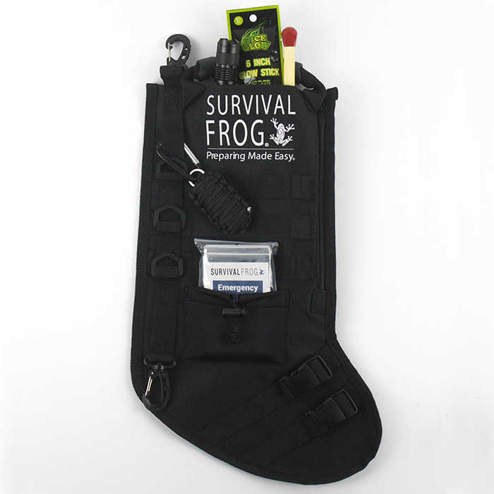 5. Тактична шкарпетка для новорічних подарунків із системою Molle Survival Frog