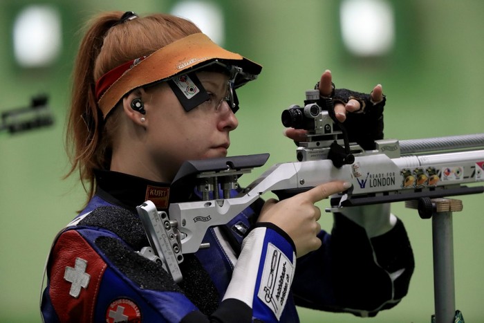 Член олимпийской сборной Швейцарии Нина Кристен на Олимпиаде в Рио в 2016 г.