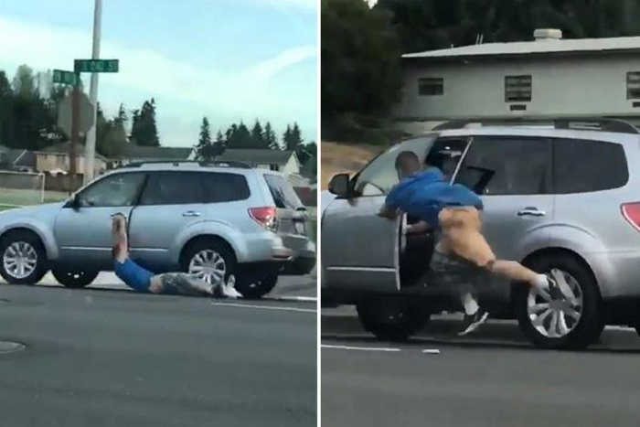 Carjacker loses his pants when motorist fights back