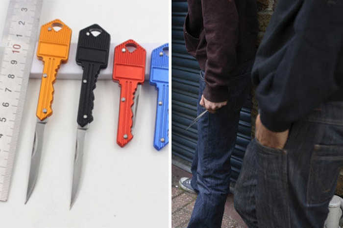 Банды используют ножи, замаскированные под ключи.