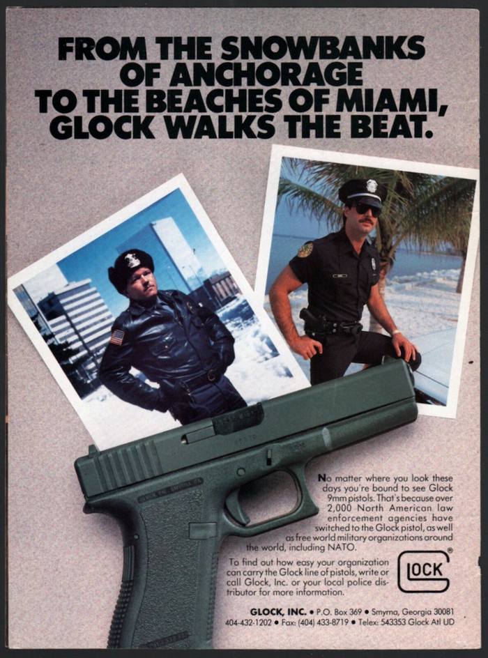 Від снігових валів Анкоріджу до пляжів Маямі, патрульну службу допомагає нести Glock.