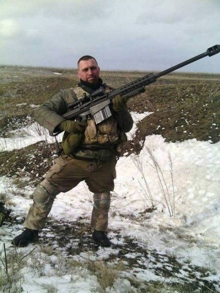 Гвинтівка Barrett M82 в українського бійця