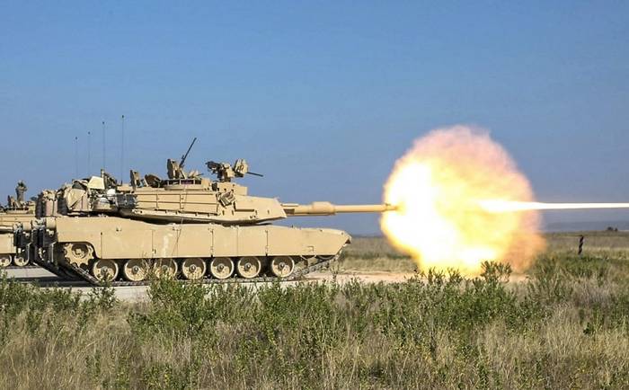   Постріл танка Abrams. Фото з відкритих джерел