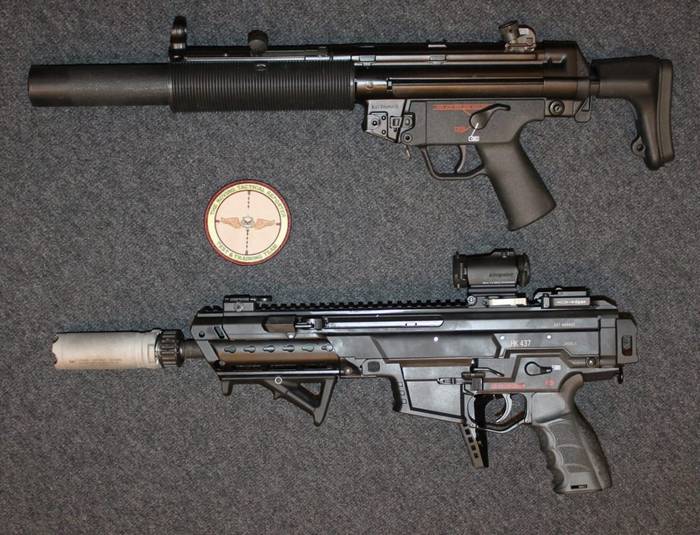 Пістолет-кулемет MP5SD та гвинтівка HK437 .300 Blackout 