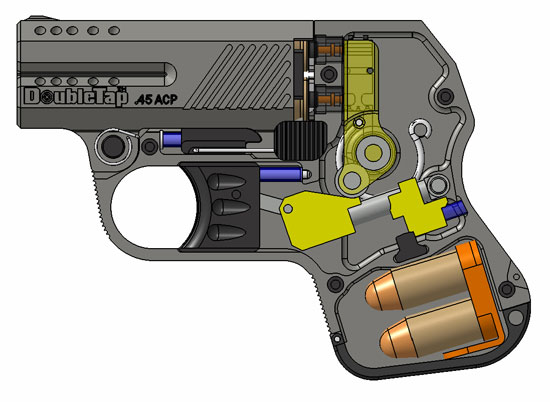 Двуствольный тактический карманный пистолет DoubleTap Tactical Pocket Pistol