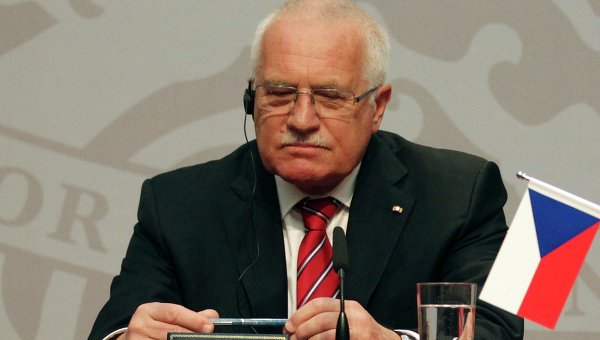 Президент Чехии Вацлав Клаус