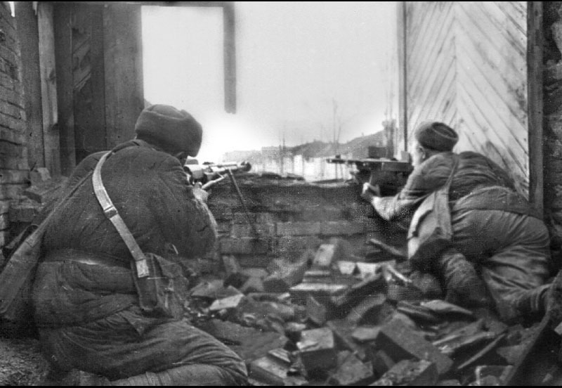 Применение ПТРС в городских боях за Сталинград