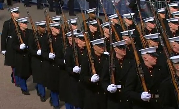Морские пехотинцы на 57-м инаугурационном параде