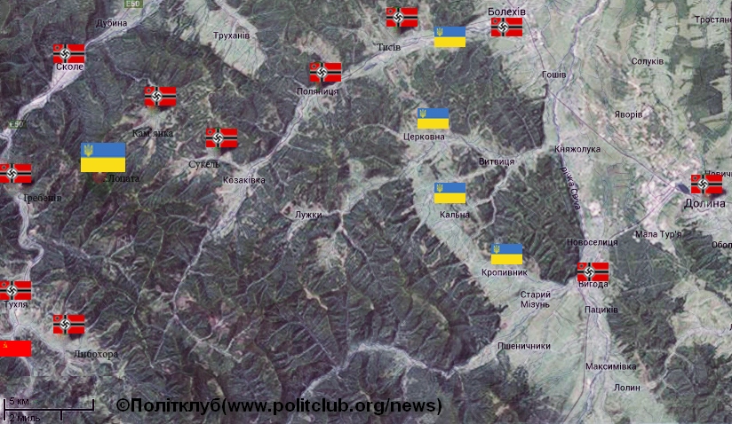 Гора Лопата - місце основного бою повстанців проти німецьких військ 8 липня 1944 року