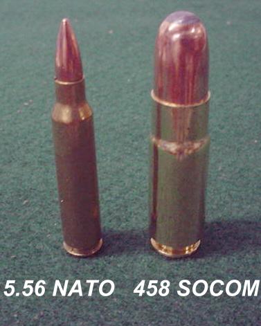 55gr 5.56 NATO та 500gr .458 SOCOM