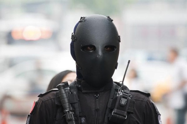 Бійці тайванського спецпідрозділу отримали зловісні балістичні маски