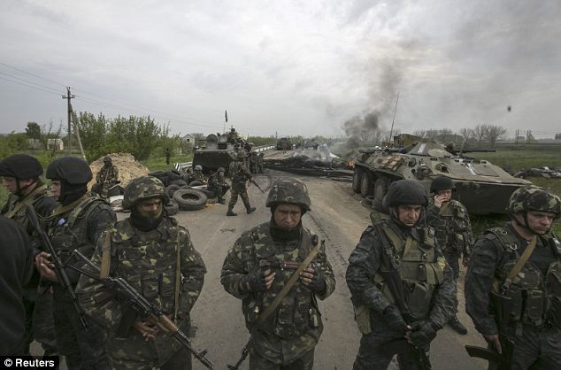 Бойцы Национальной гвардии Украины