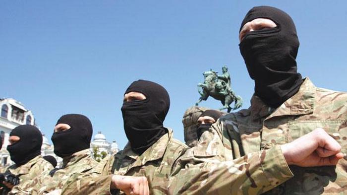 Військовослужбовці батальйону «Азов» української армії 