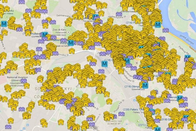 Створено інтерактивну мапу підземних укриттів Києва
