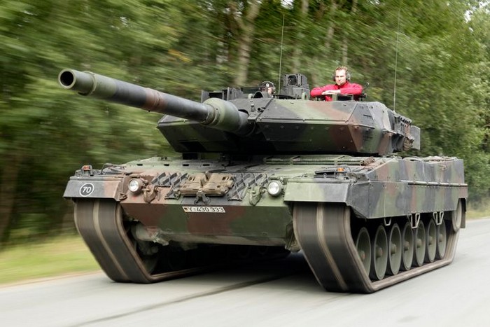 Der Leopard 2 vom Rüstungsunternehmen Krauss-Maffei Wegmann