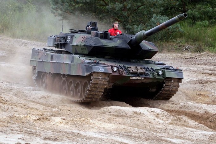 Der Leopard 2 vom Rüstungsunternehmen Krauss-Maffei Wegmann