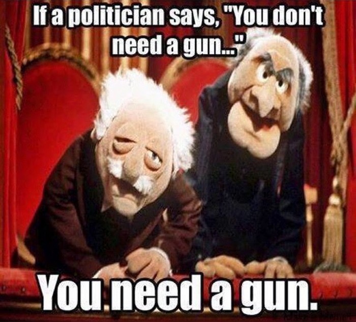 Якщо політики кажуть: «Зброя тобі не потрібна»… Це означає, що зброя тобі ПОТРІБНА.