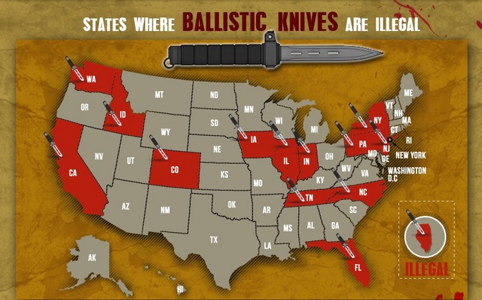 State Knife Carry Laws in the US