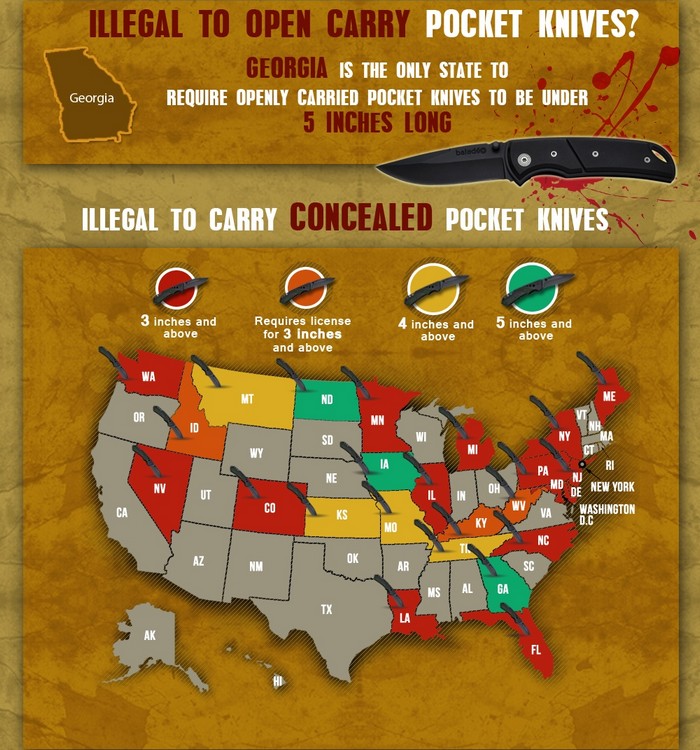 State Knife Carry Laws in the US