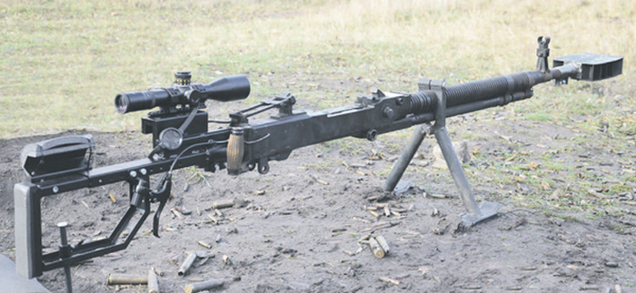 Харьковские волонтеры сделали из ДШК 12,7-мм снайперскую винтовку