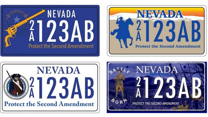 Жители штата Невада выбирают дизайн автомобильных номерных знаков в поддержку Второй поправки