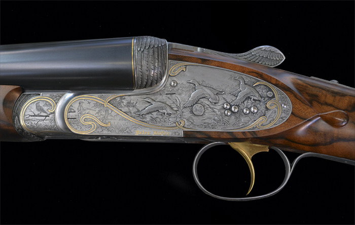 Peter Hofer is a great showman, as can be seen from this sidelock shotgun