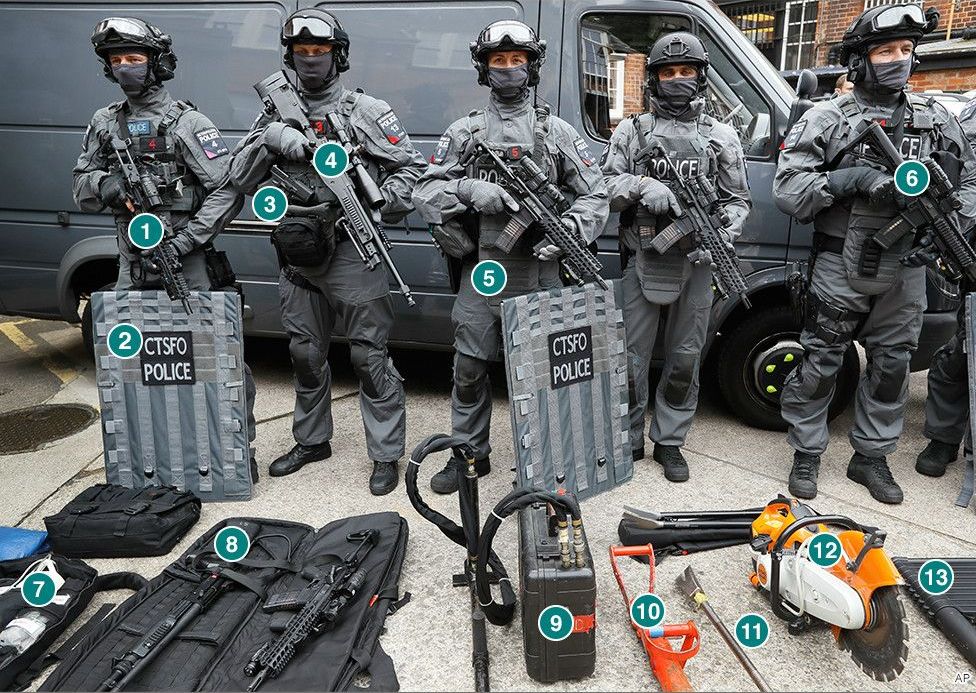 Чем вооружен новый спецназ полиции Лондона