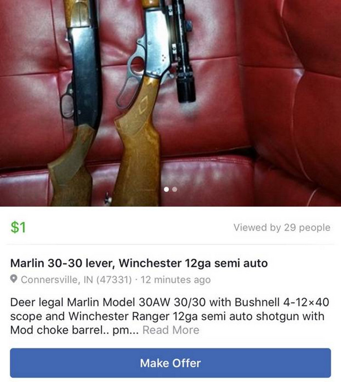 Weapons on Marketplace