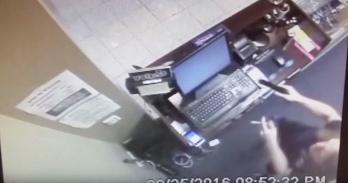 Texas Store Clerk Lights Up Armed Robber