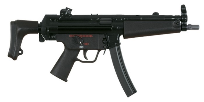 2. Heckler & Koch MP5 в модификации A3 с выдвижным прикладом