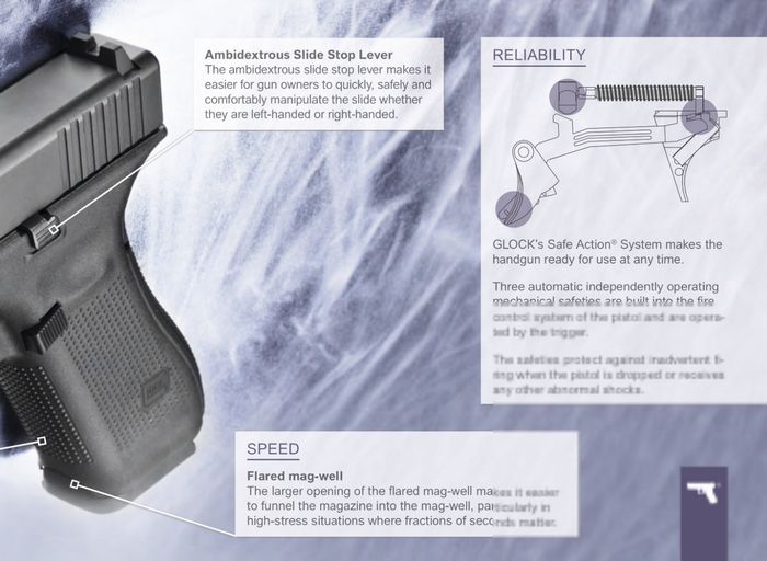 The 5th Generation GLOCK 17 and 19 Gen5 Pistols