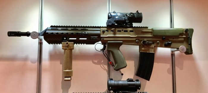 Гвинтівка L85A3 на виставці DSEI17.