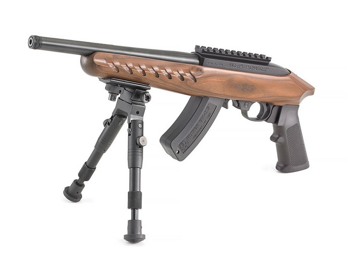 Модель 2007 года 22 Charger Pistol получила обновление в видео новой ложи, стандартной пистолетной рукоятки A2 и планки Пикатинни.