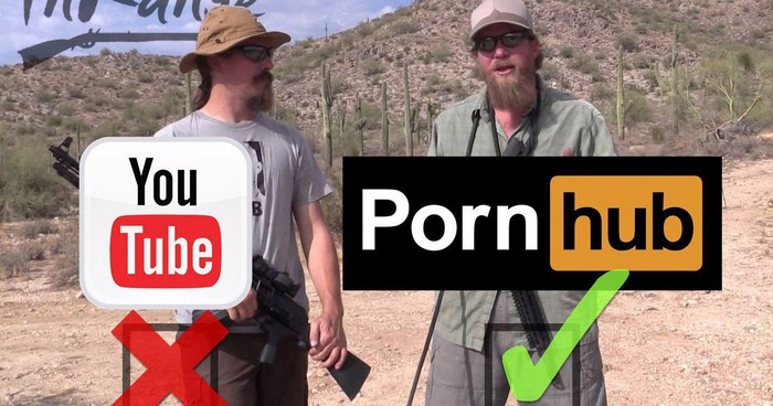 Оружейные ролики, которые заблокировали на YouTube, переезжают на Pornhub
