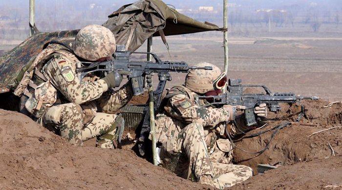 Солдати Бундесверу з автоматами G36 в Афганістані.