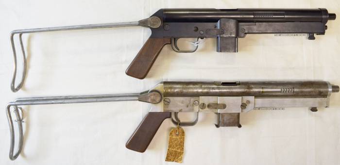 Два прототипа пистолета-пулемета от Winchester.