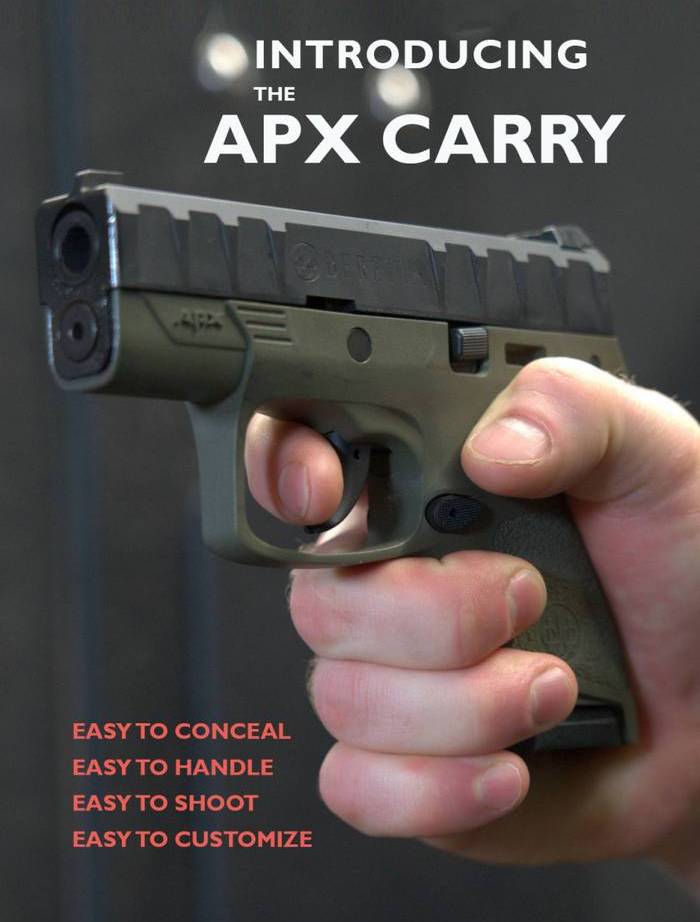 Новинка від Beretta: субкомпактний пістолет APX Carry
