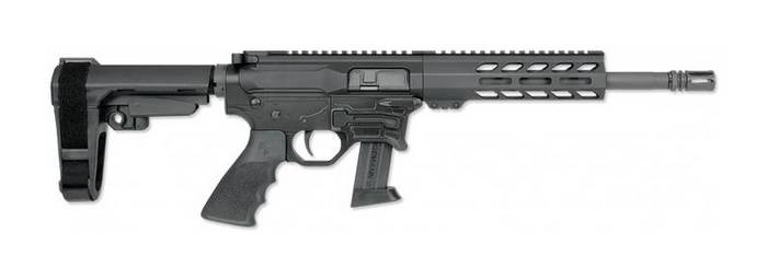 Пістолет Rock River Arms BT-9 з 10,5-дюймовим стволом зі стабілізуючою опорою SBA3.